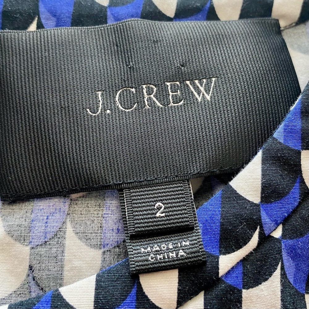 JCrew Jet Set Geometric Side Zip Shift Dress - Picture 7 of 15